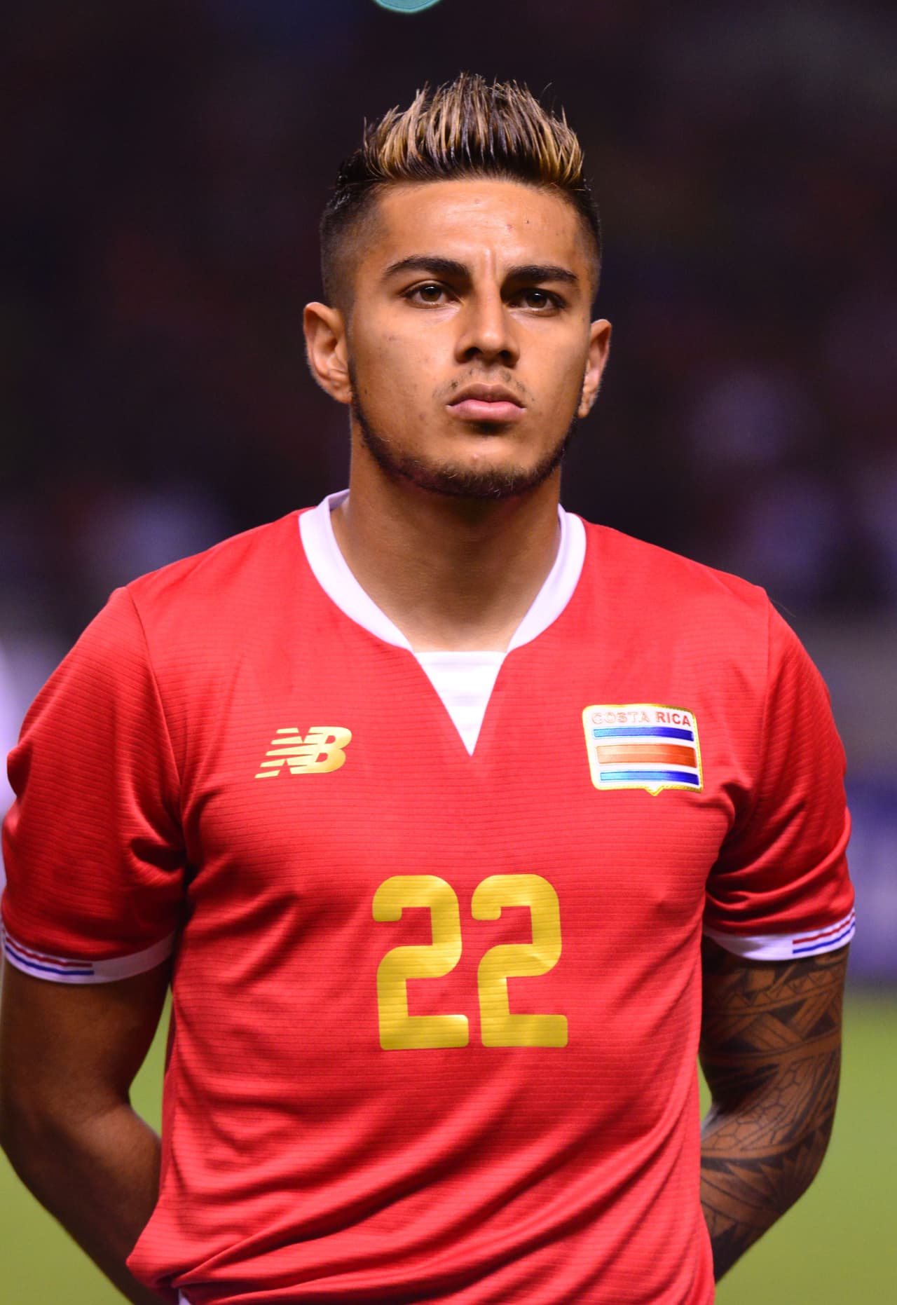 Ronald Matarrita. Posición: Defensa. Edad: 21 años. Club: New York City FC (MLS). Veces Seleccionado: 6. Descripción: El joven zaguero inició en el 2016 si aventura en el fútbol de los Estados Unidos. Nacido en San Ramón, Alajuela, le apodan el 'Mago' por el trato que tiene con la pelota.