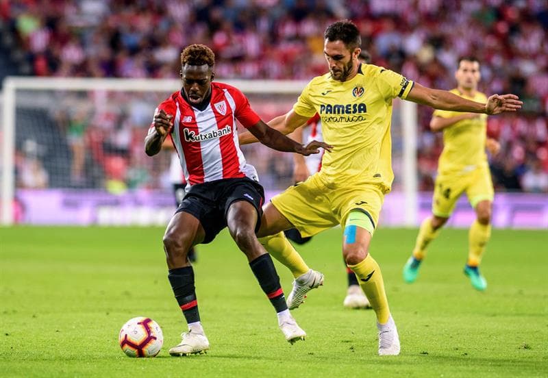 Miguel Layún estuvo 64 minutos en la cancha con Villarreal, que se impuso 0-3 de visitante contra Athletic Bilbao en la Jornada 6 de la Liga de España.