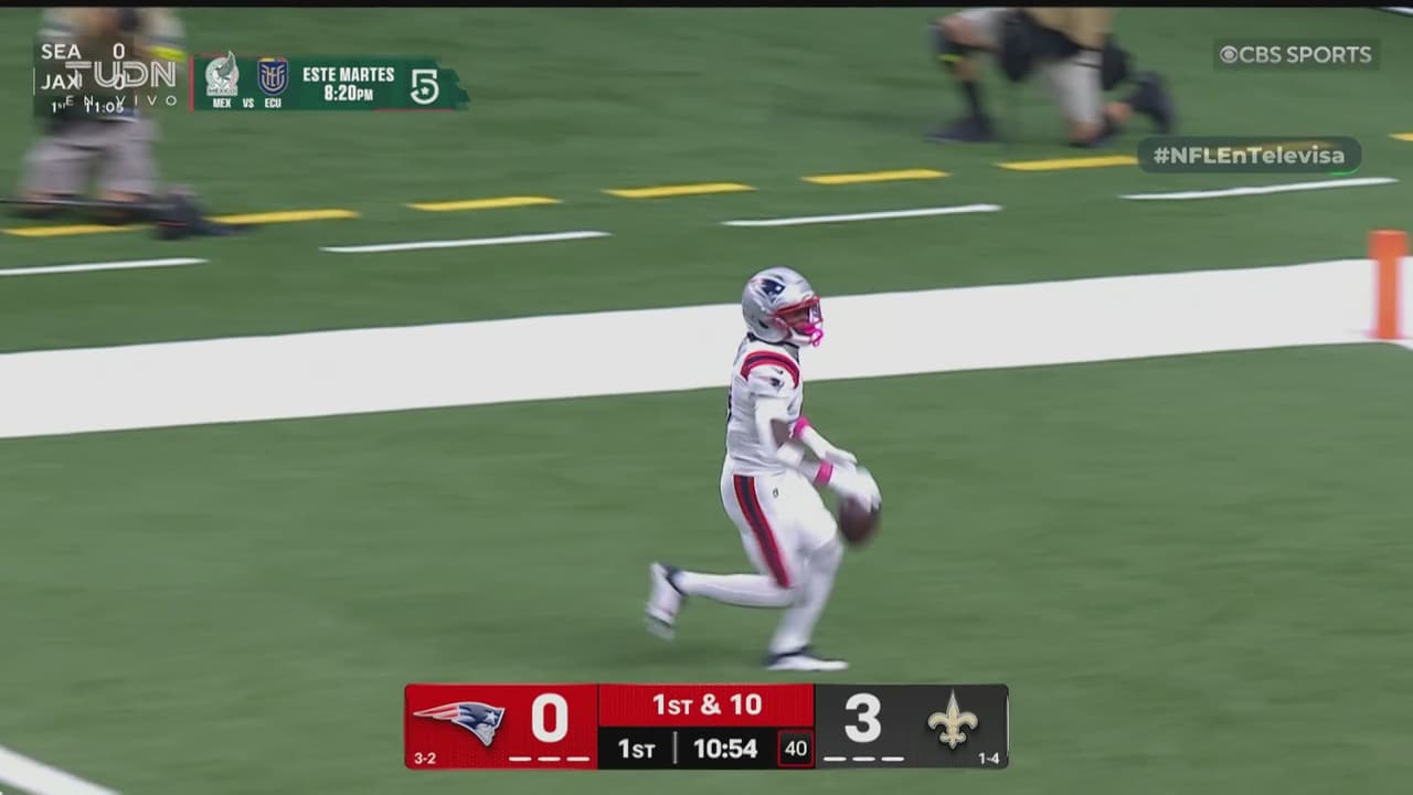 ¡Jugada de engaño! Touchdown de Demario Douglas para Patriots