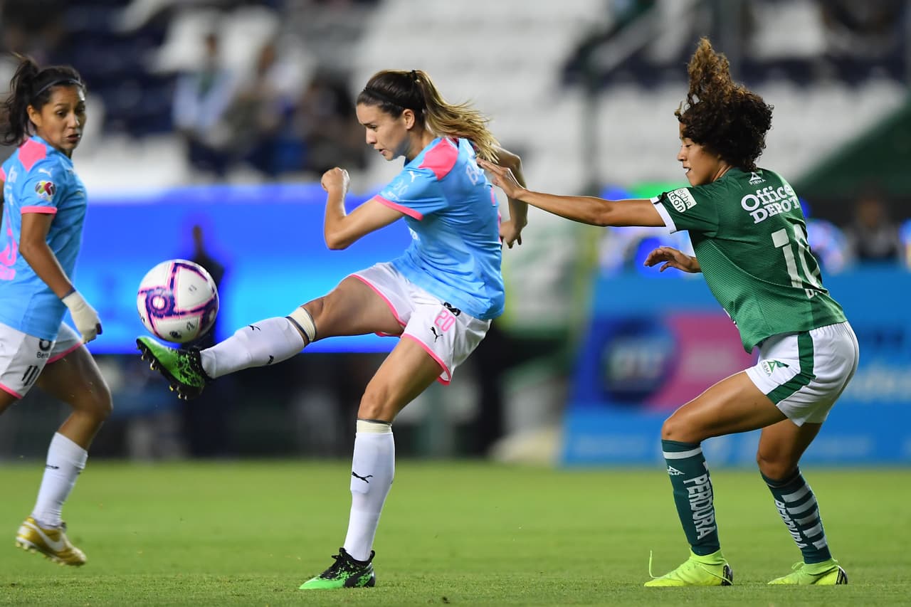 Por Monterrey marcaron: Mónica Desiree y Diana Evangelista (2); para las locales descontó Sanjuana De Jesús Muñoz.