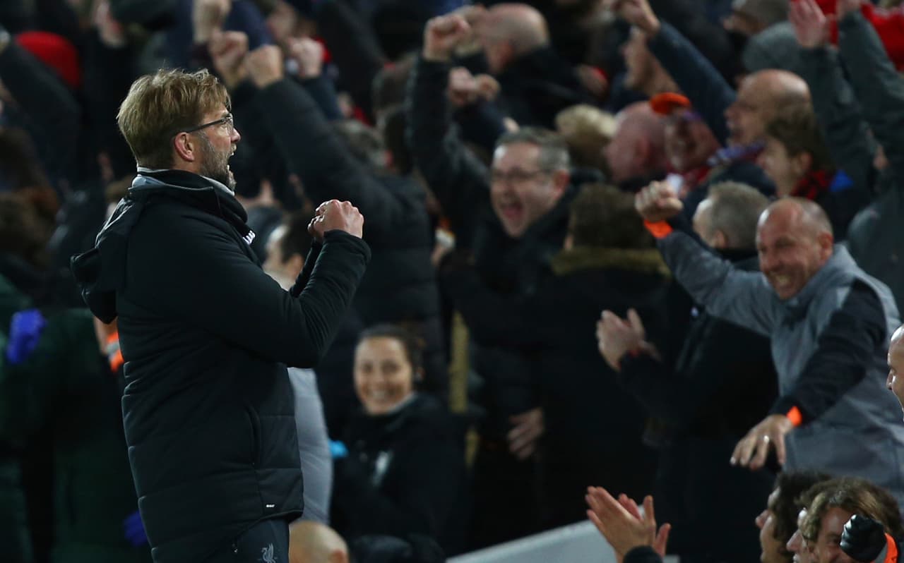 El equipo dirigido por el alemán Jurgen Klopp se iba con la alegría y tranquilidad de una ventaja 3-0, claves para el partido y la serie.