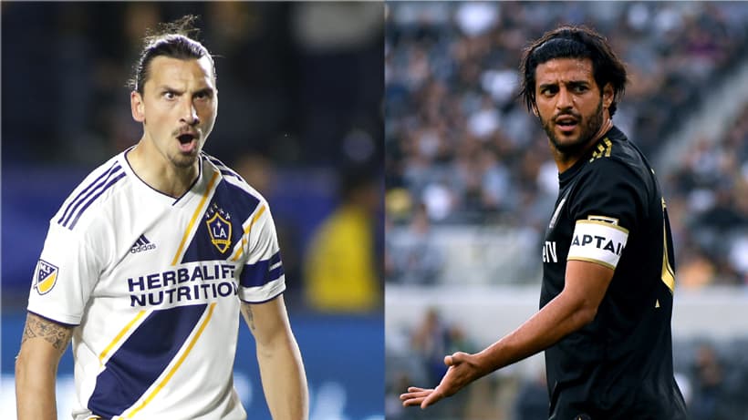 Galaxy y Zlatan retan y provocan a LAFC y Carlos Vela