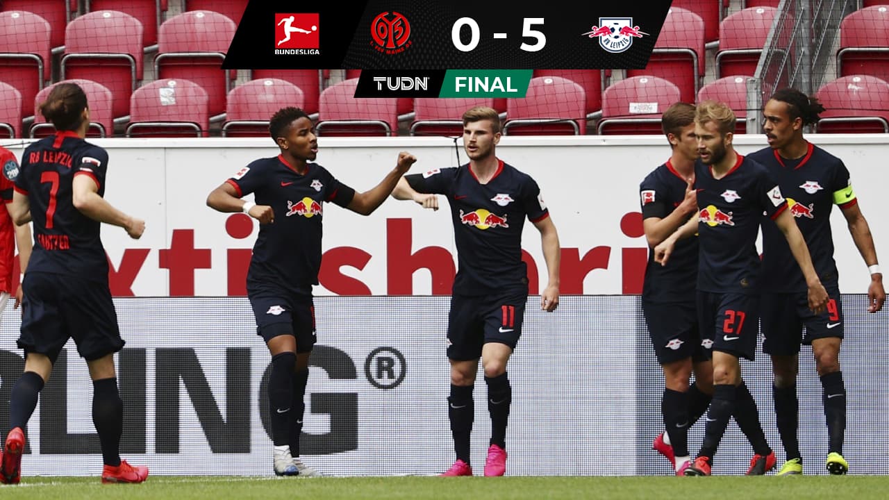 ¡Cornada al Mainz! Leipzig golea con hat-trick de Werner