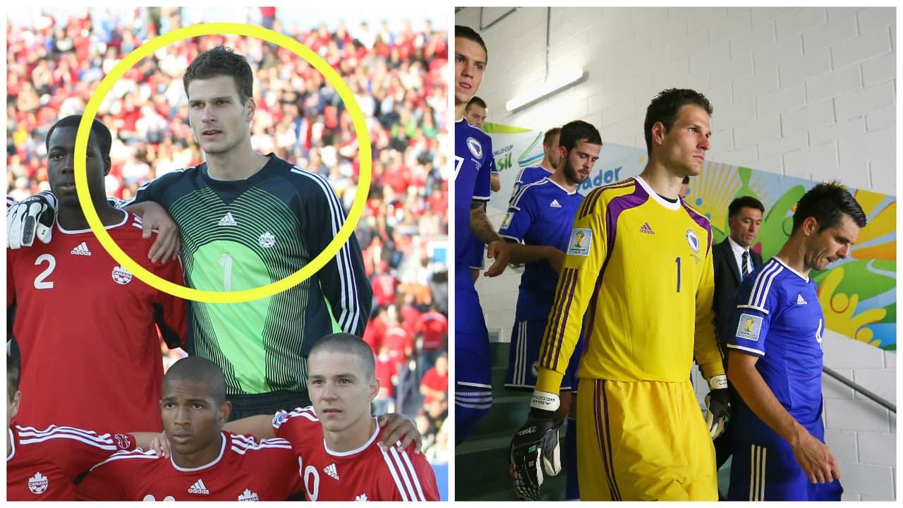 El guardameta Asmir Begovic nació en Bosnia-Herzegovina, pero se mudó con sus padres a Canadá y adquirió la ciudadanía canadiense. A final de cuentas Bosnia lo 'fichó' y ahora ya cuenta con un mundial en su haber.
