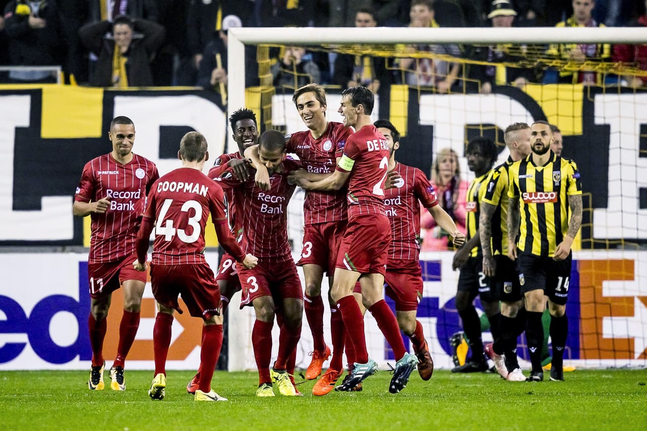 Vitesse 0-2 Zulte-Waregem: el equipo belga levantó cabeza y ahora está a dos puntos de la zona de clasificación en ese mismo grupo.