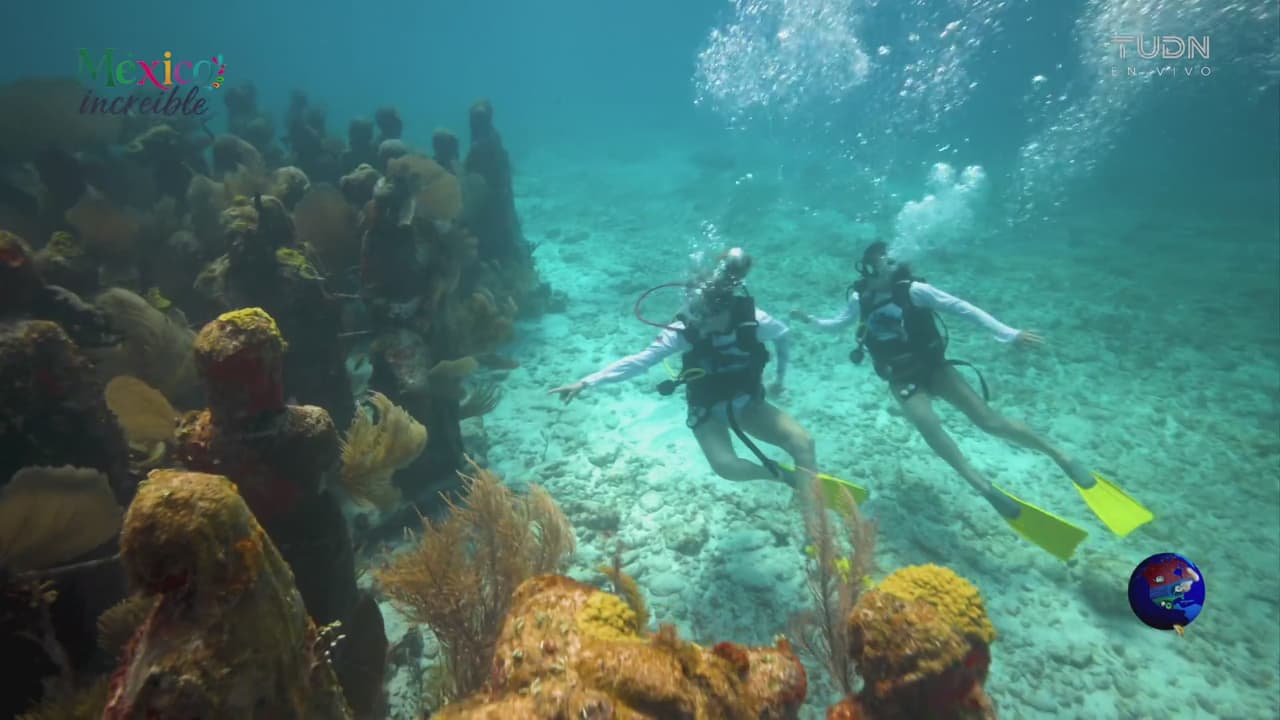 México Increíble: Museo en la profundidad en el mar del Caribe
