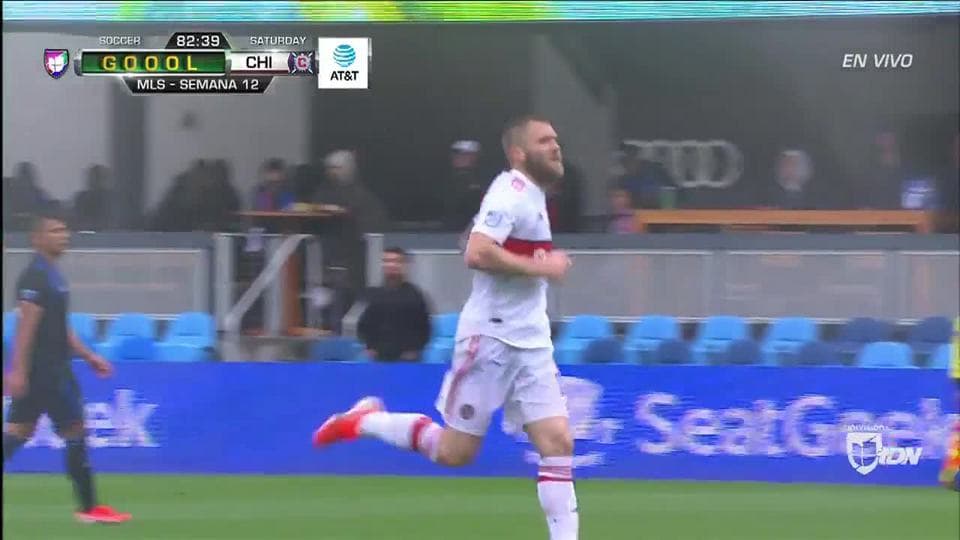 ¡GOOOL! Aleksandar Katai anota para Chicago Fire