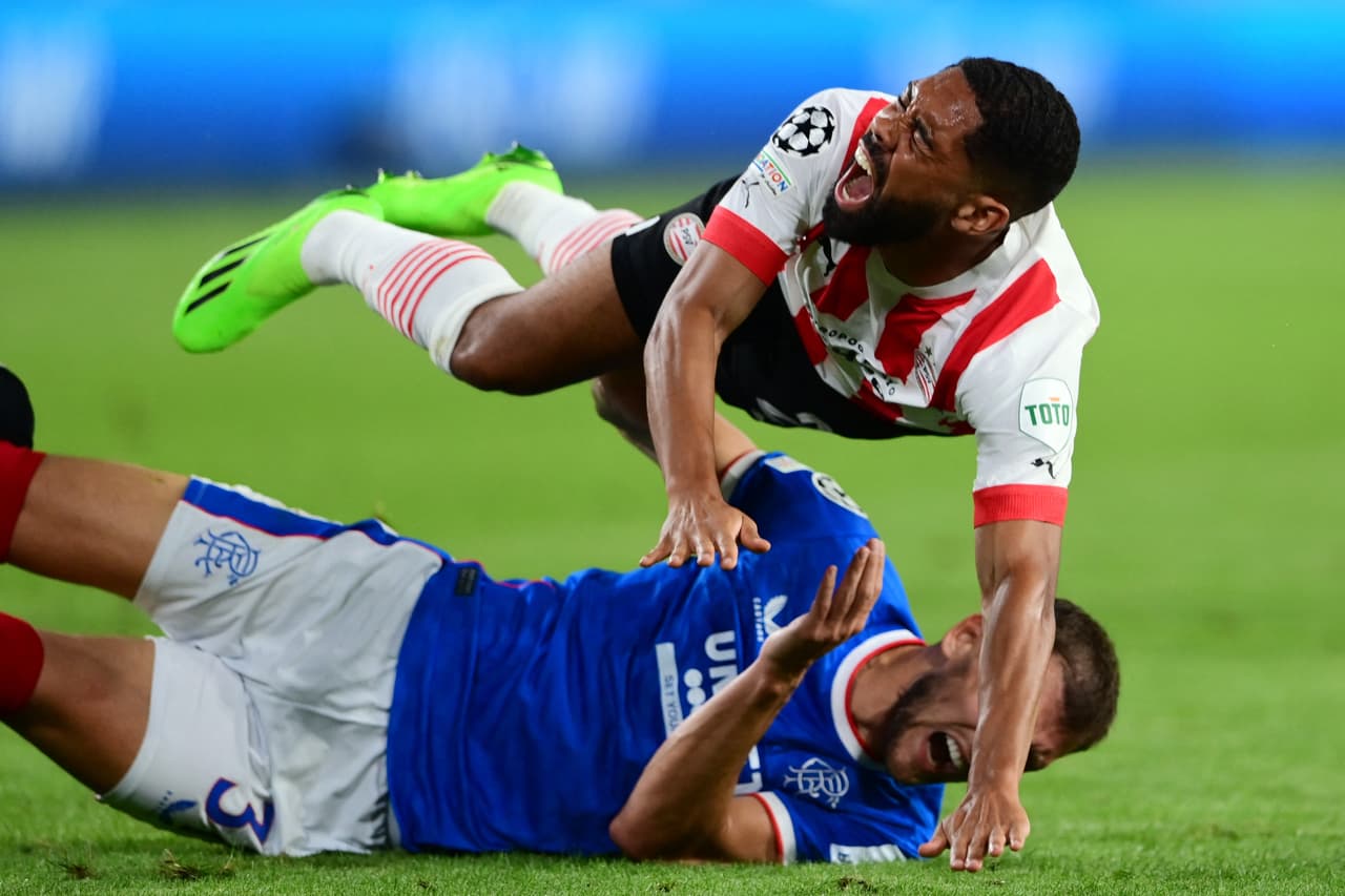 Rangers se impuso con un gol de Antonio Colak, quien aprovechó un error de la defensa del PSV Eindhoven.