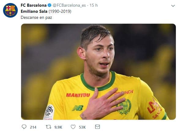 Así se manifestó el F.C. Barcelona.