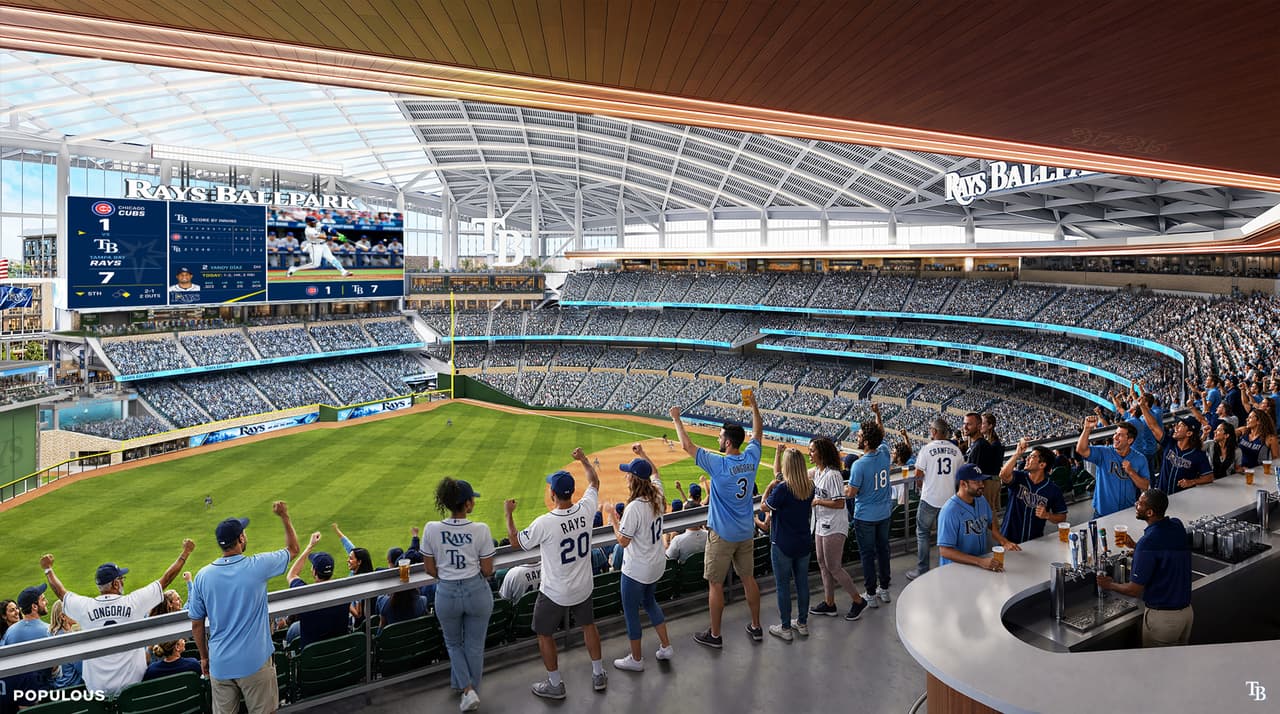 Así será el nuevo estadio de los Tampa Bay Rays en Tampa: conoce las primeras imágenes
