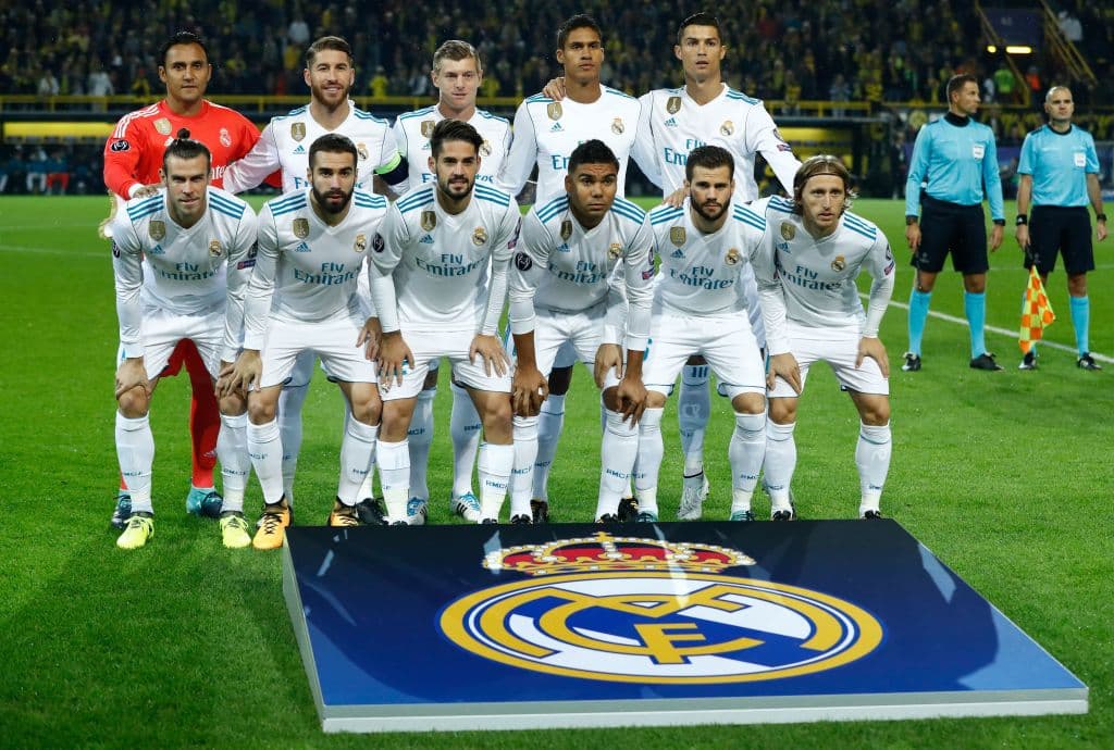 La generación de los de Zidane | Keylor Navas; Carvajal, Varane, Sergio Ramos, Marcelo; Casemiro, Kroos, Modrić; Bale, Benzema, Cristiano Ronaldo; Isco, Marco Asensio, Lucas Vázquez.