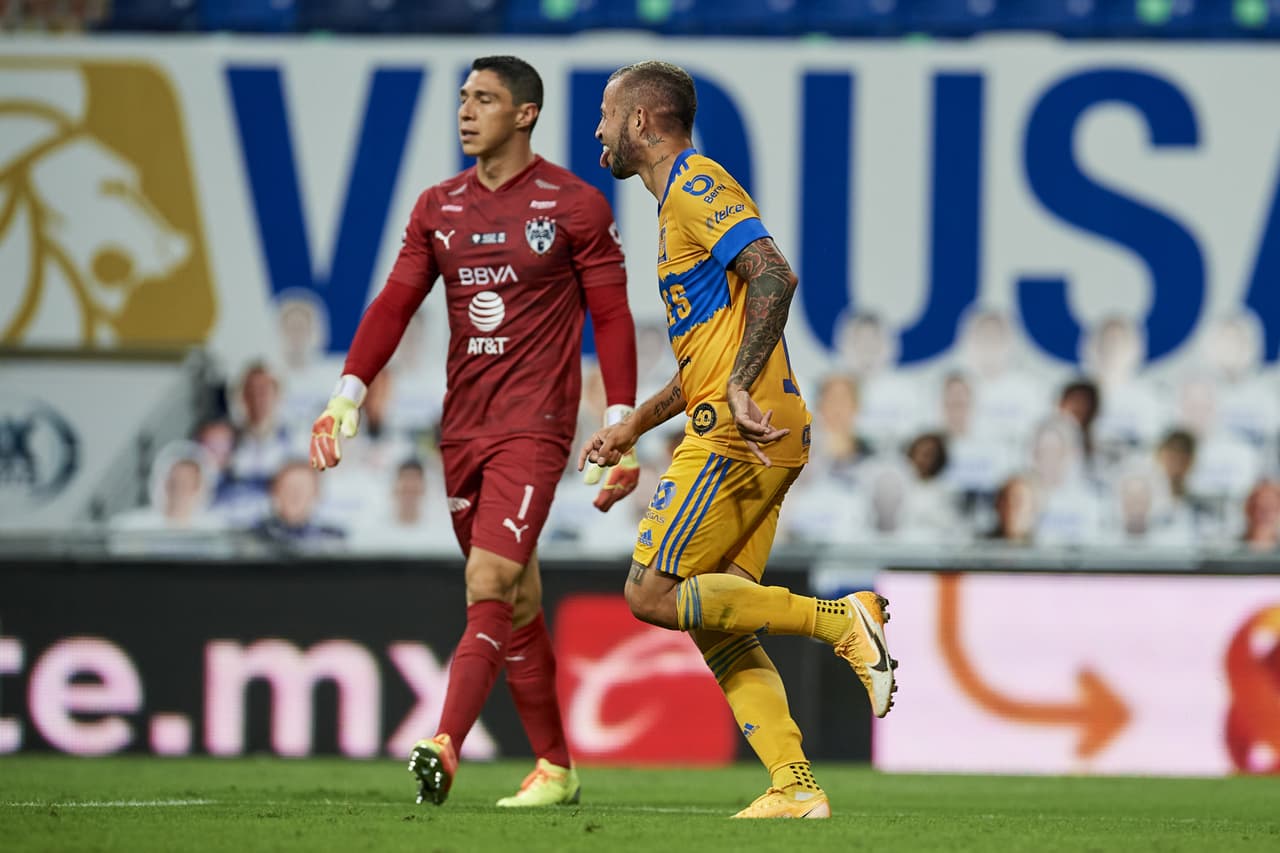 El ‘Diente’ López marcó el segundo gol para Tigres.