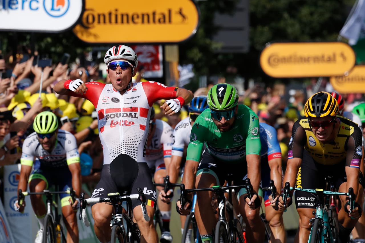 Caleb Ewan participa en su primer Tour de Francia.