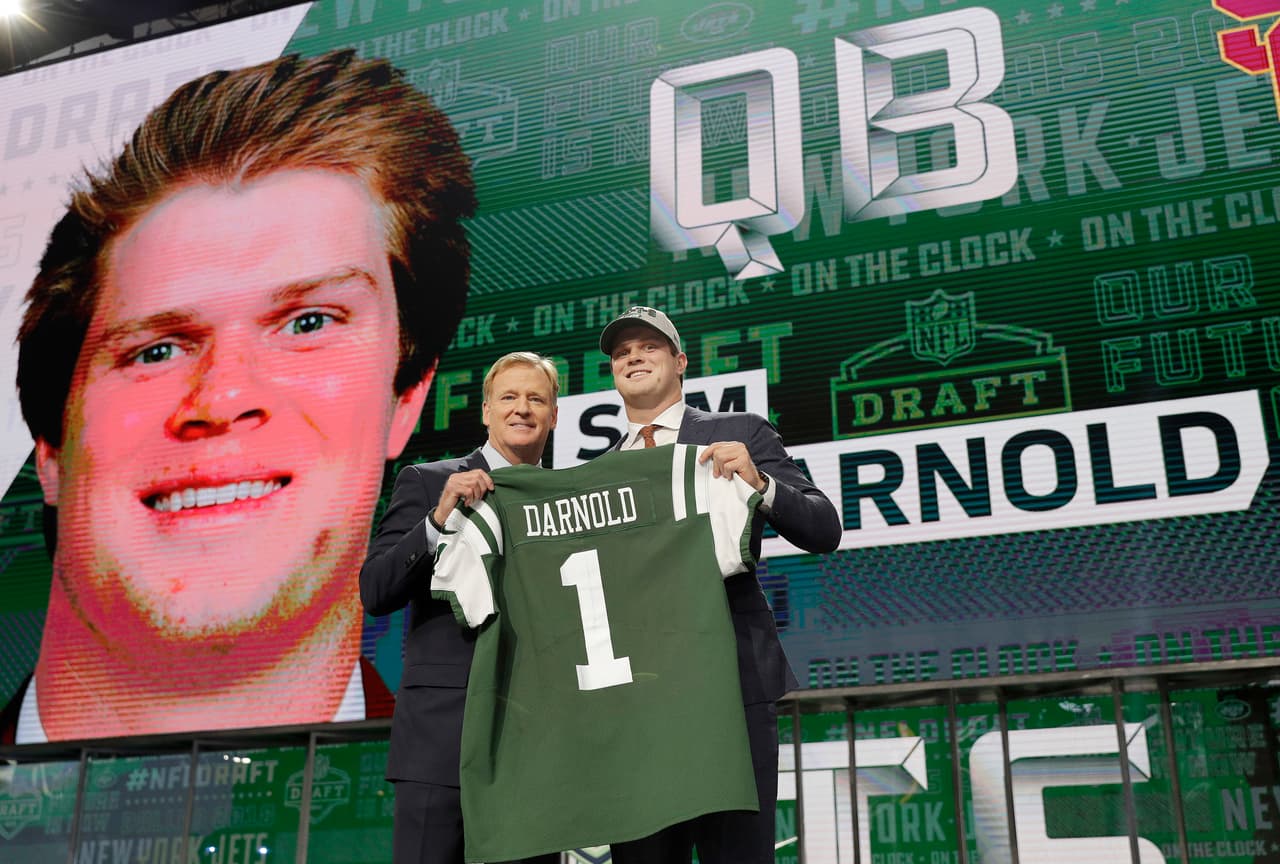 Sam Darnold es el quarterback elegido por los Jets para el futuro