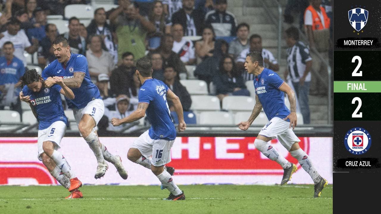 ¡De último minuto! Cruz Azul rescata el empate ante Monterrey