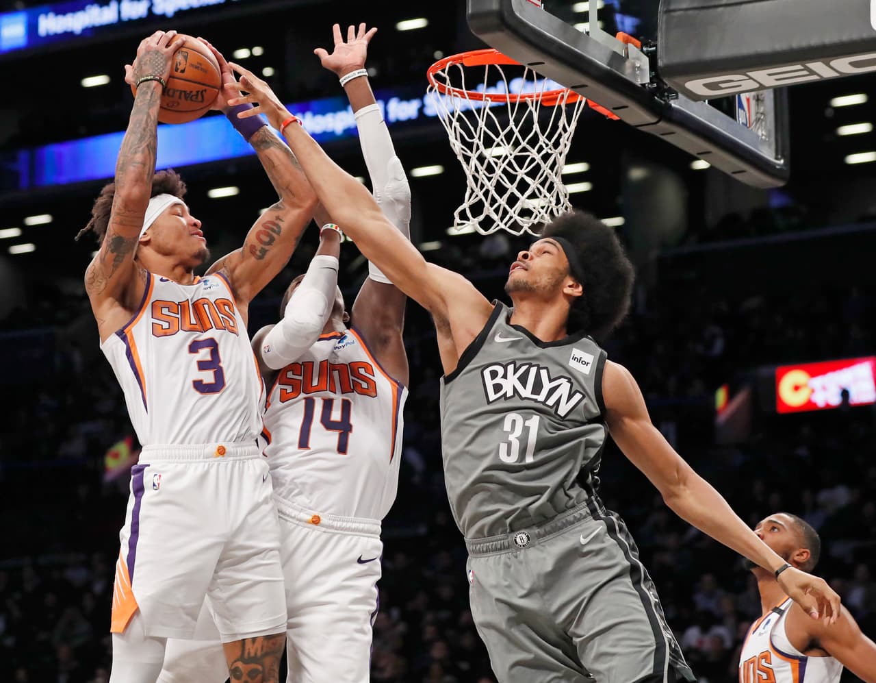 Los Nets destrozan a los Suns 119-97.
