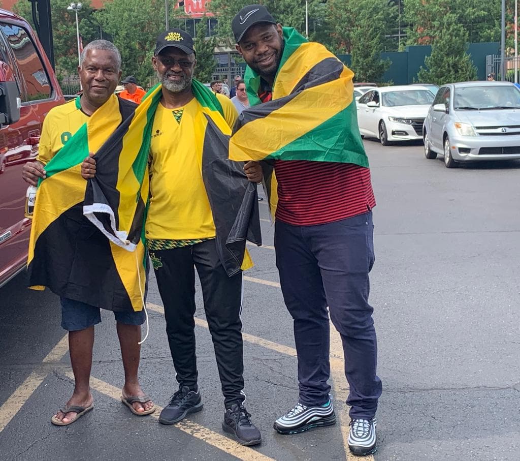Los alrededores del Lincoln Financial Field de Philadelphia se visten con los colores de Jamaica, Panamá, Estados Unidos y Curazao previo a la jornada de Cuartos de Final de Copa Oro.