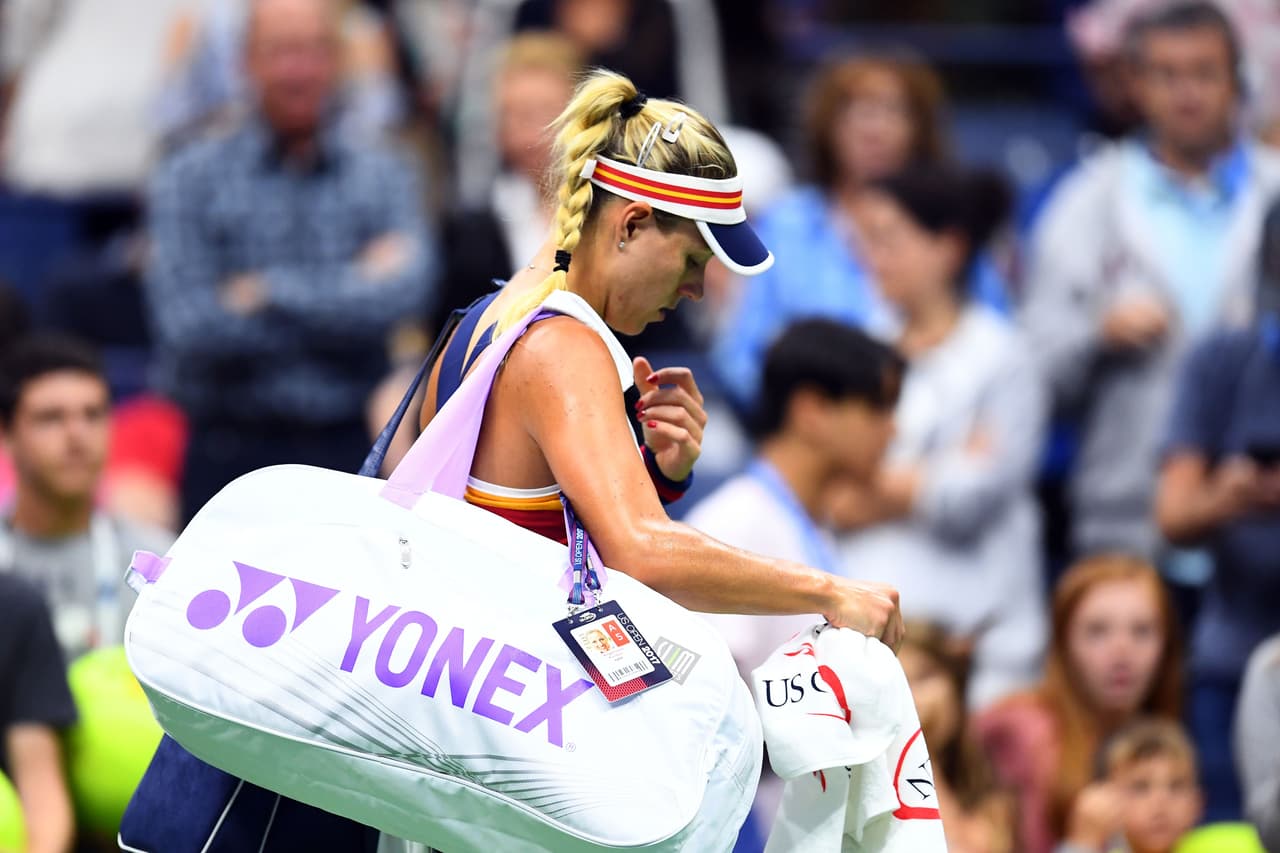 La temprana despedida de Kerber es sin duda una de las grandes sorpresas del certamen.