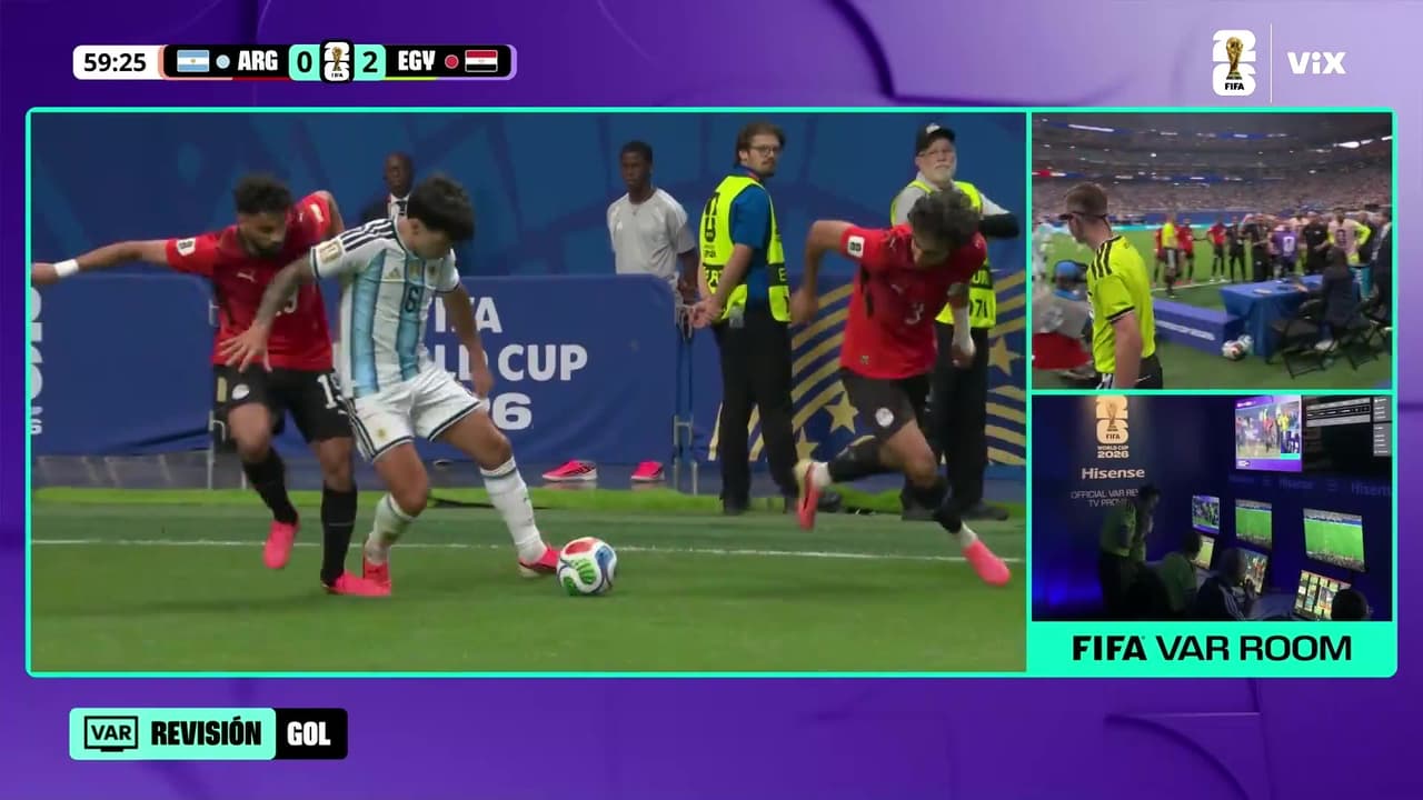 ¡Era el segundo de Egipto! Una falta previa sobre Lisandro anula el gol de Los Faraones