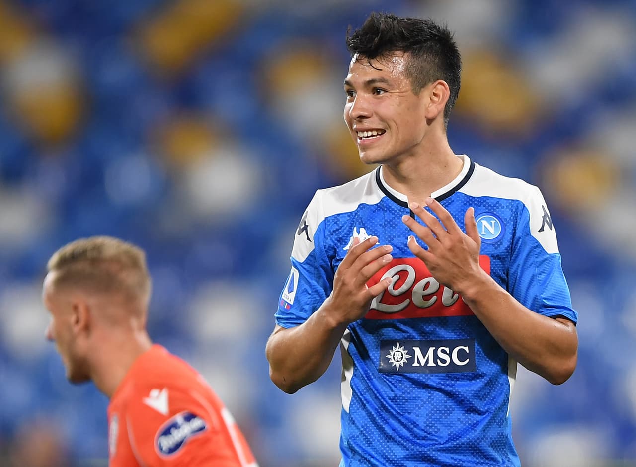 Chucky Lozano puede reaparecer en Napoli tras un mes lesionado