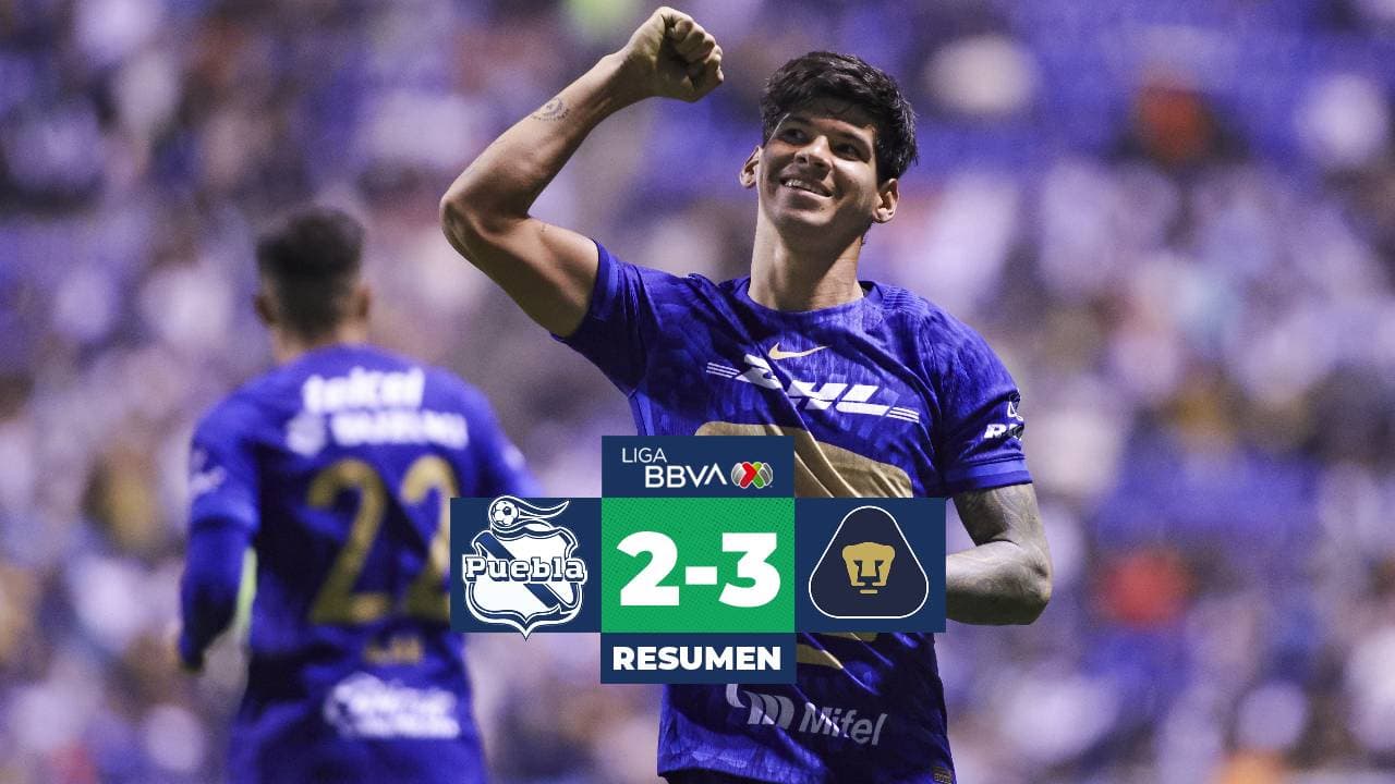 Pumas remonta en el Cuauhtémoc frente a Puebla en la Jornada 6 de la Liga MX
