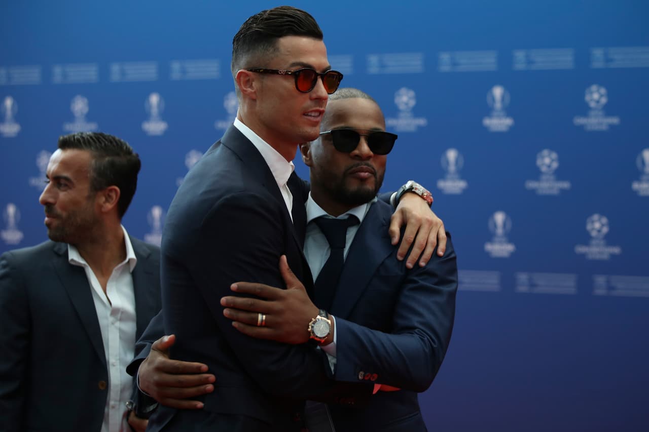 Cristiano Ronaldo se reencontró con Patrice Evra, su ex compañero en el Manchester United.