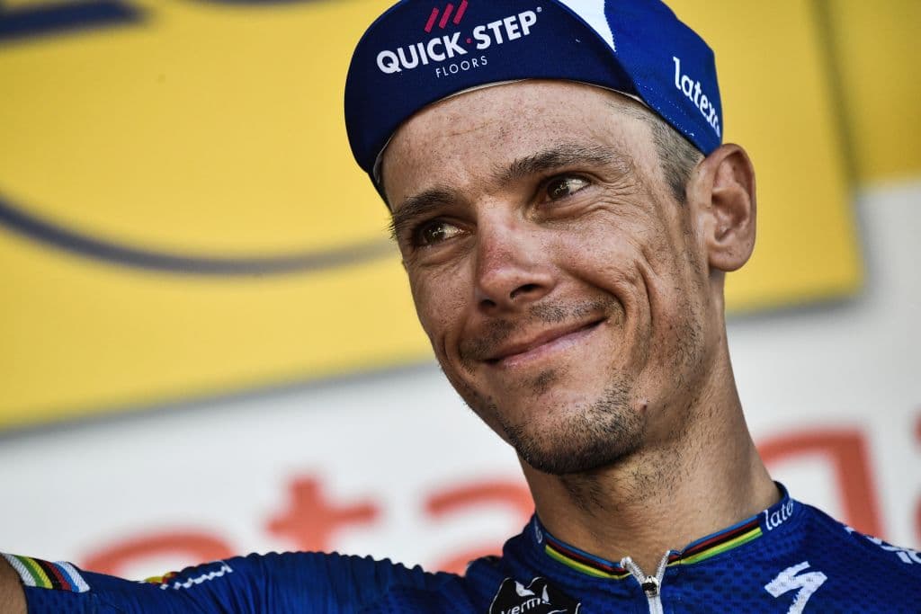 Gilbert, que coronó por delante de Calmejane y Alaphilippe en el Portet D'Aspet, lució optimista en medio de su lesión.
