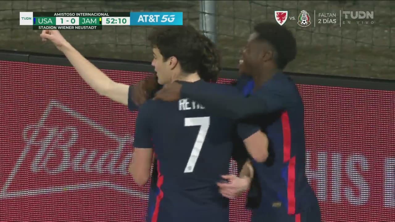 ¡Conexión letal! Aaronson comienza todo y define para el 2-0 del Team USA