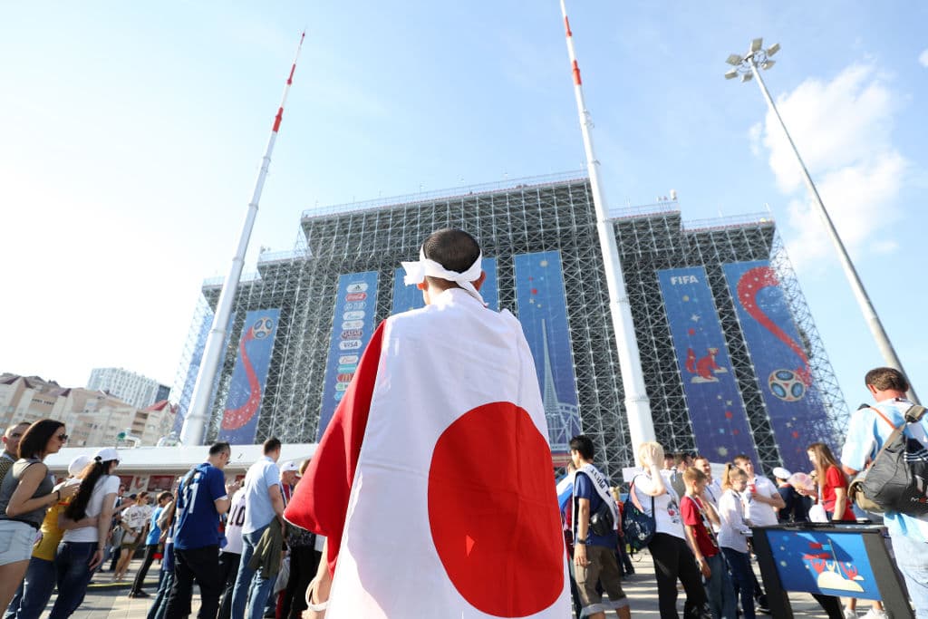 La actitud positiva y buena energía de los fanáticos prendió la fiesta entre los seguidores de Senegal y de Japón con miras al segundo partido de ambos en el grupo H del Mundial de Rusia 2018.