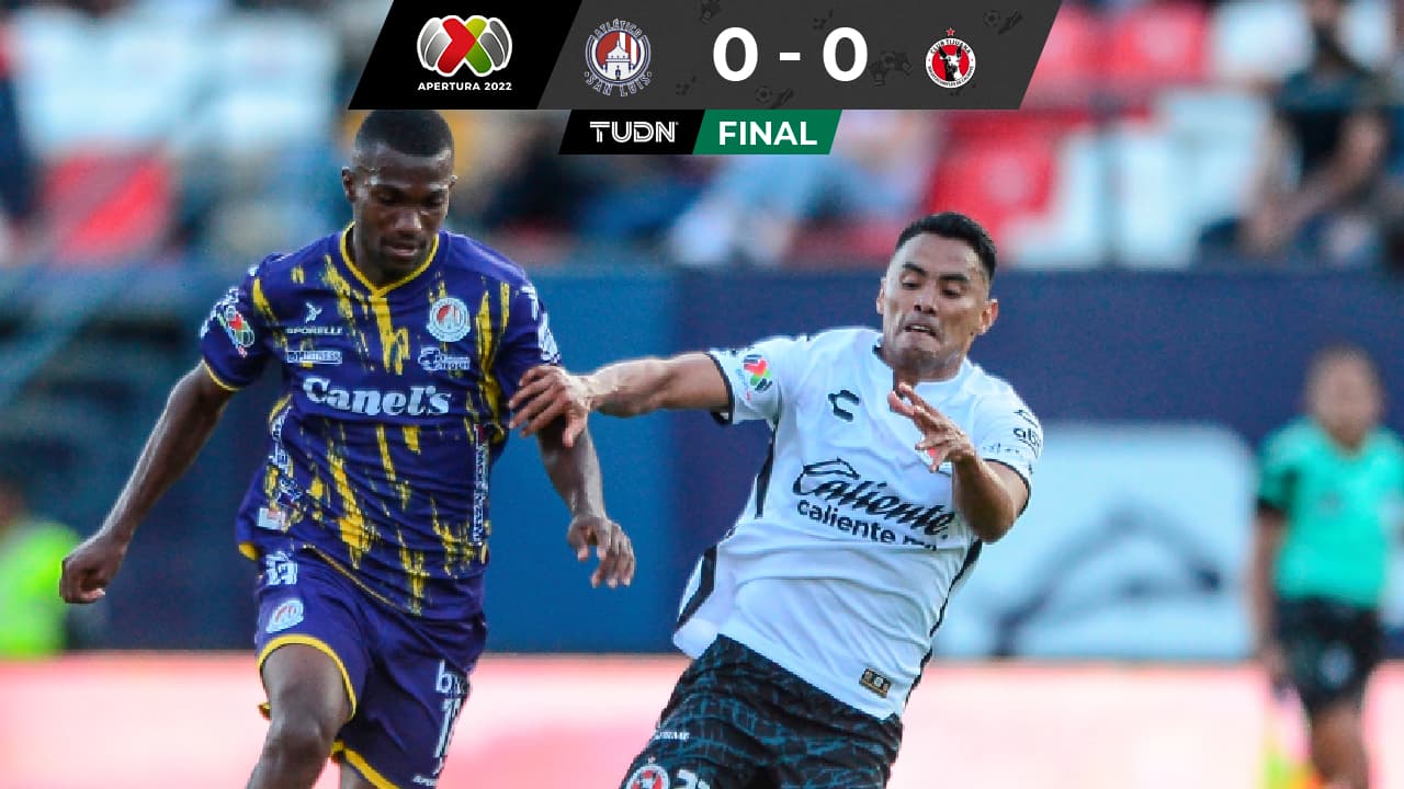 Atlético San Luis y Tijuana empatan en un partido sin goles