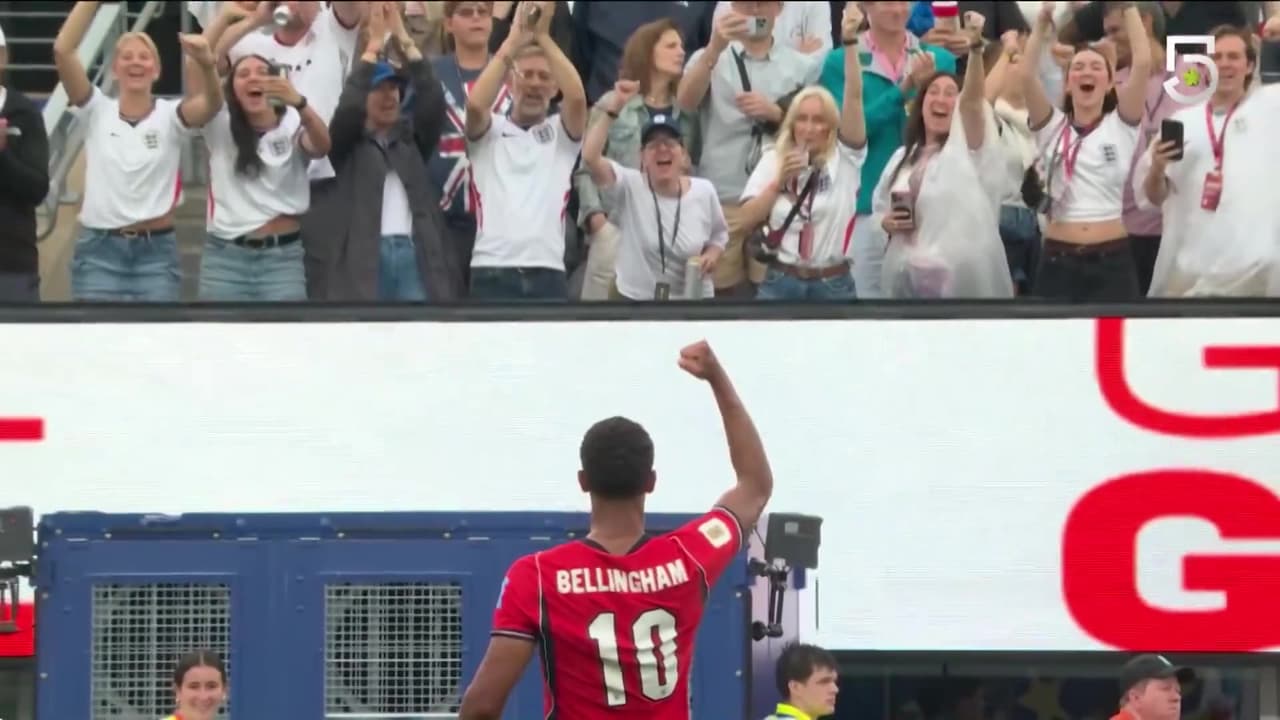¡Por fin cayó el primero! Bellingham rompe el cero para Inglaterra