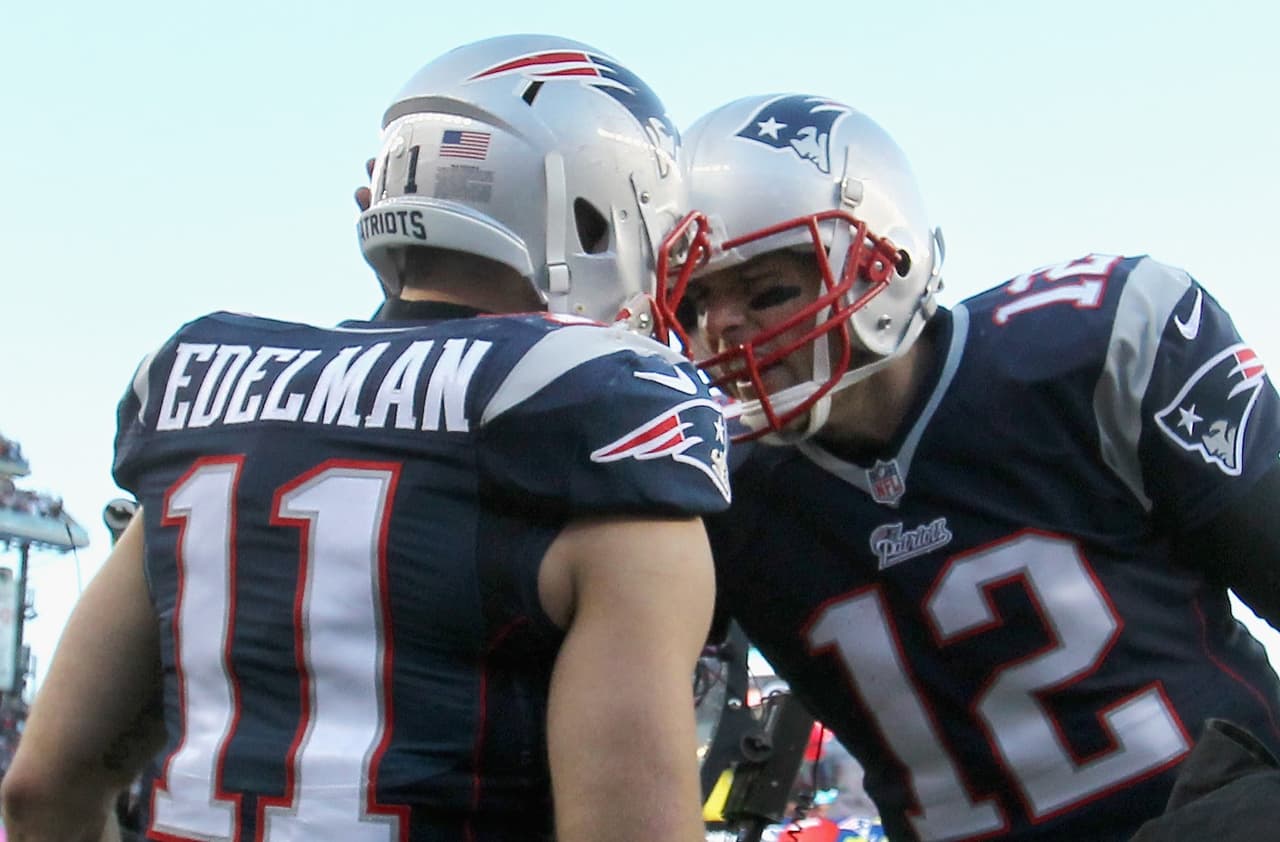 Brady se pone 'celoso' de Edelman y Cam Newton