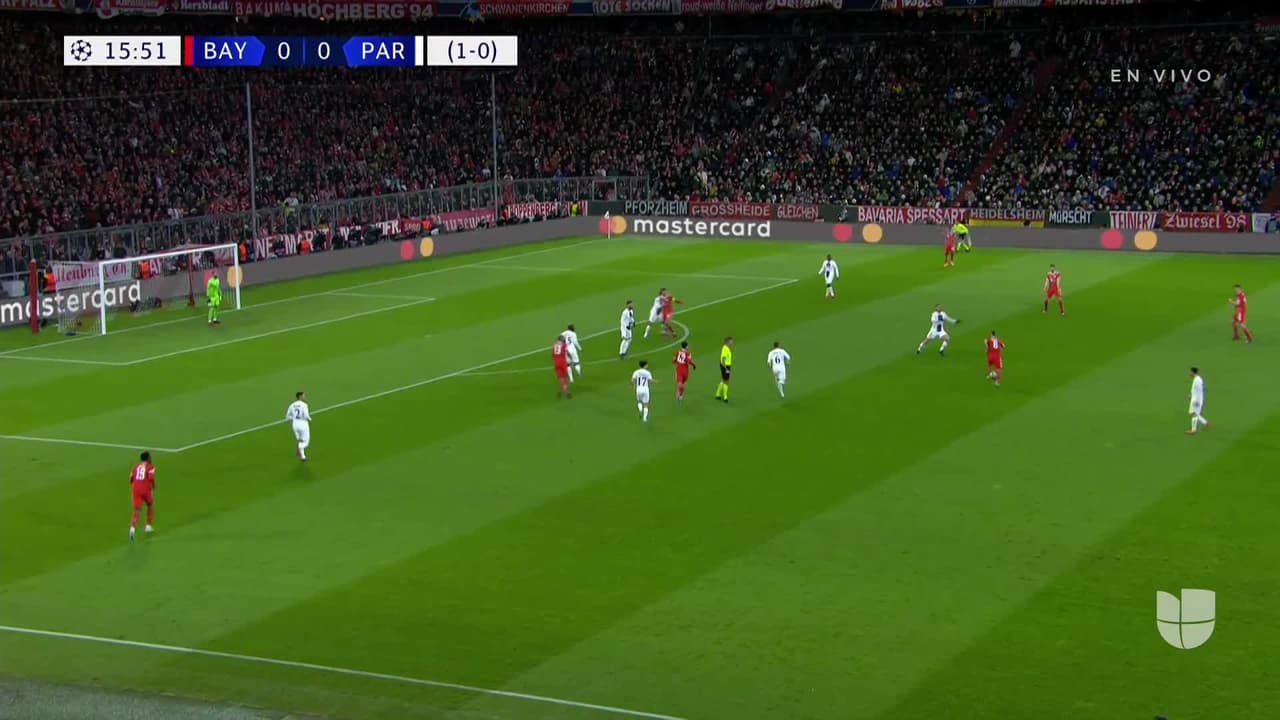 ¡TIRO ATAJADO! disparo por Leon Goretzka.