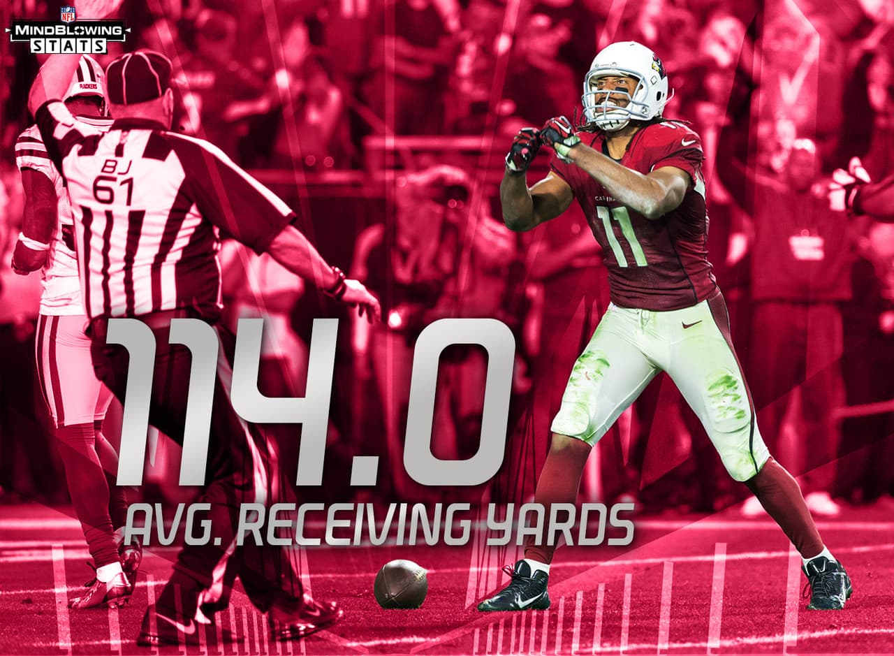 9.- Estelar en postemporada.- En ocho juegos de playoff en su carrera, Larry Fitzgerald ha promediado 114 yardas recibidas por juego y ha anotado 10 touchdowns. El es el único jugador en la historia de la NFL (con un mínimo de tres juegos) en promediar al menos 100 yardas recibidas y un touchdown por juego en los playoffs.