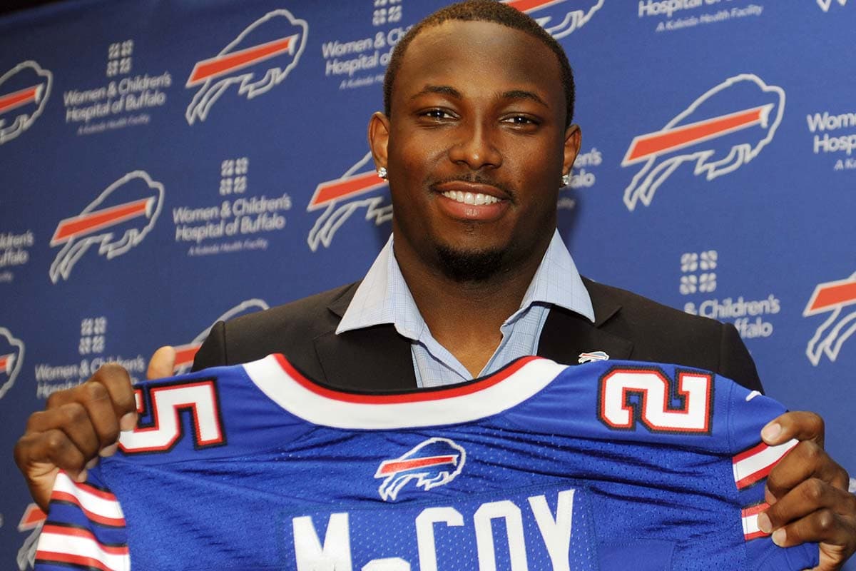 #66 LeSean McCoy Total: $22.1 M Salario/Ganancias: $21.3 M Firmas: $0.9 M