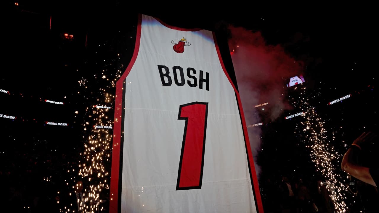 La emotiva ceremonia con la que Miami Heat retiró el dorsal de Chris Bosh