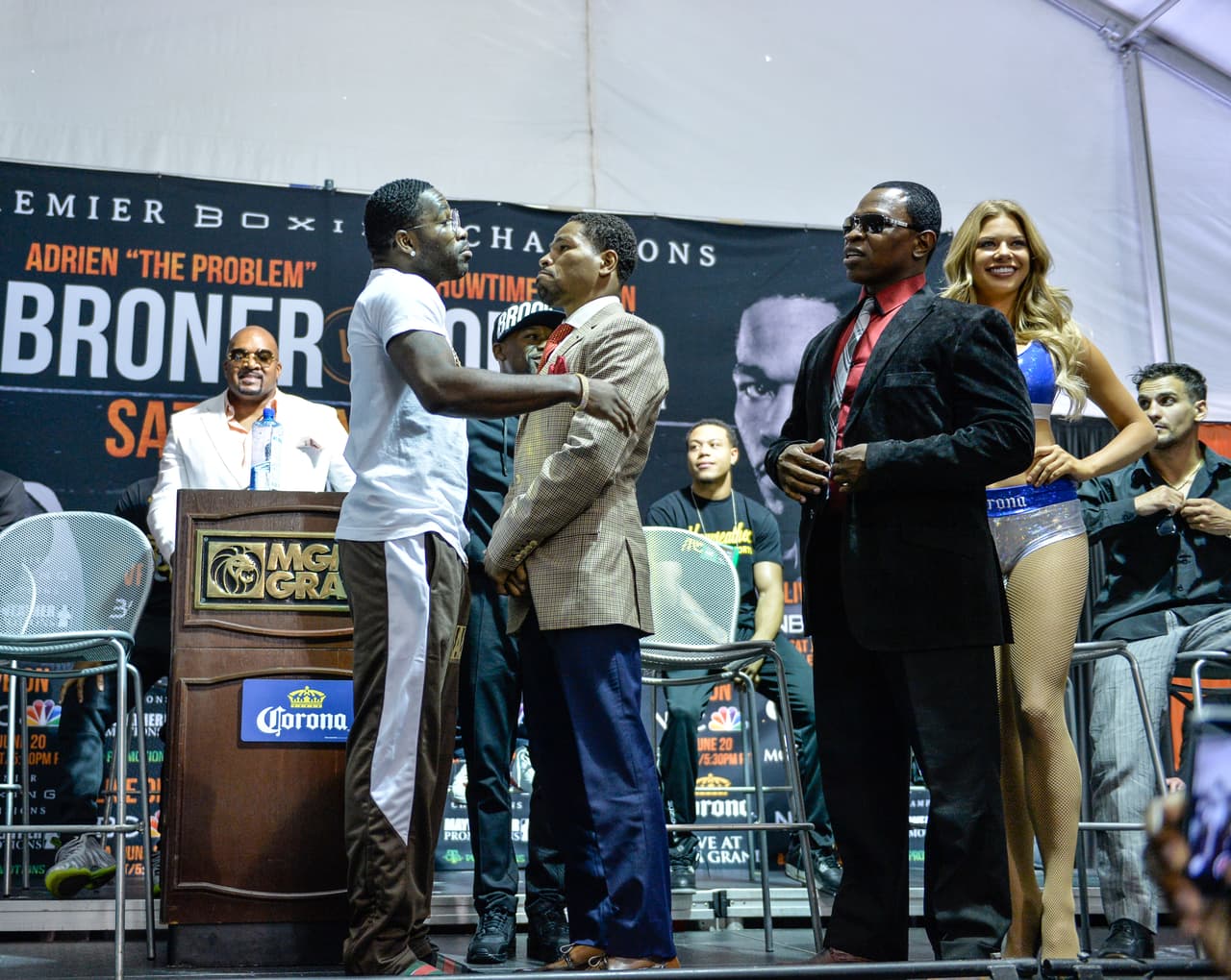 Adrien Broner y Shawn Porter dieron la última conferencia de prensa antes de su combate del próximo 20 de junio en el MGM de Las Vegas.