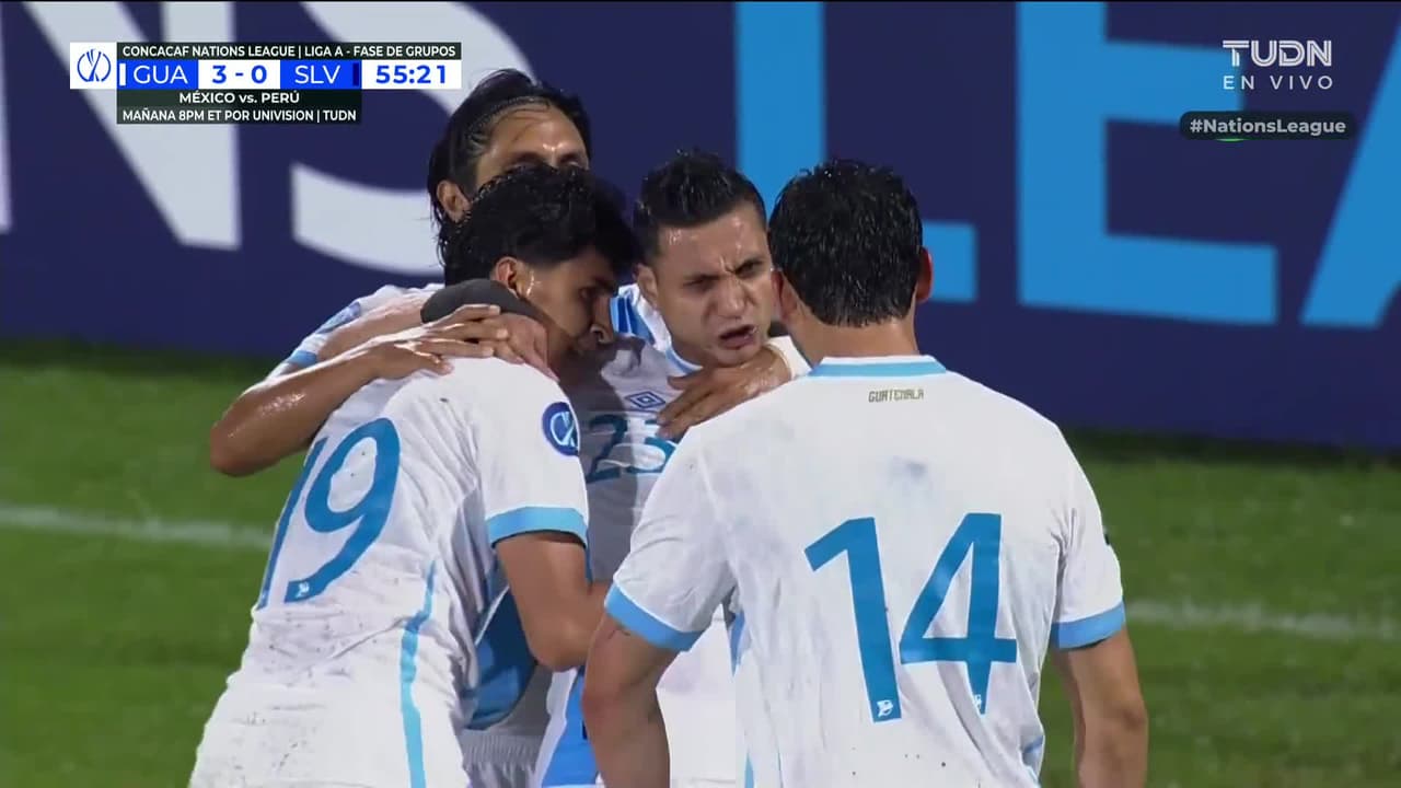 ¡Ya son 4 goles de Guatemala a El Salvador! Mira esta joya