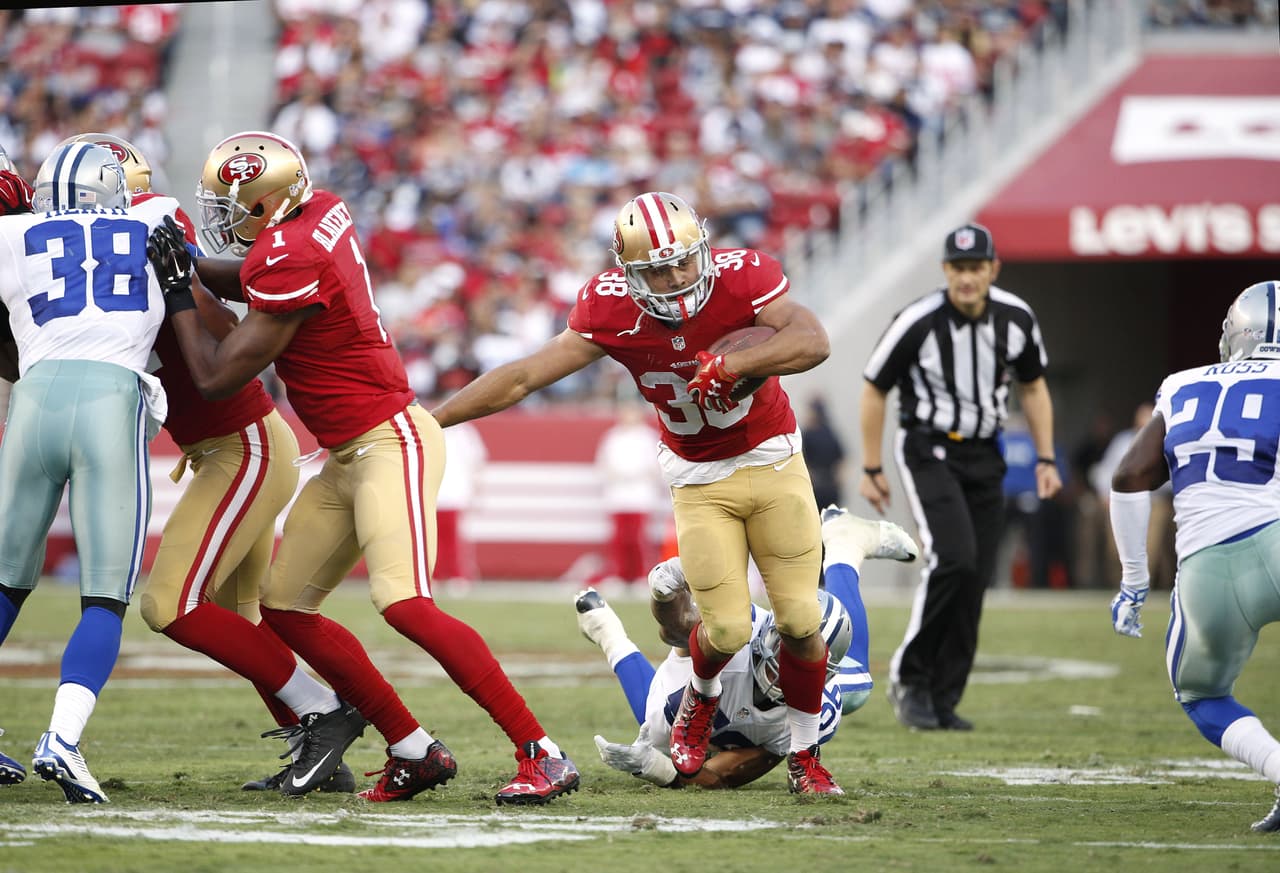 San Francisco 49ers: Jarryd Hayne, RB/PR. Calificación: A+