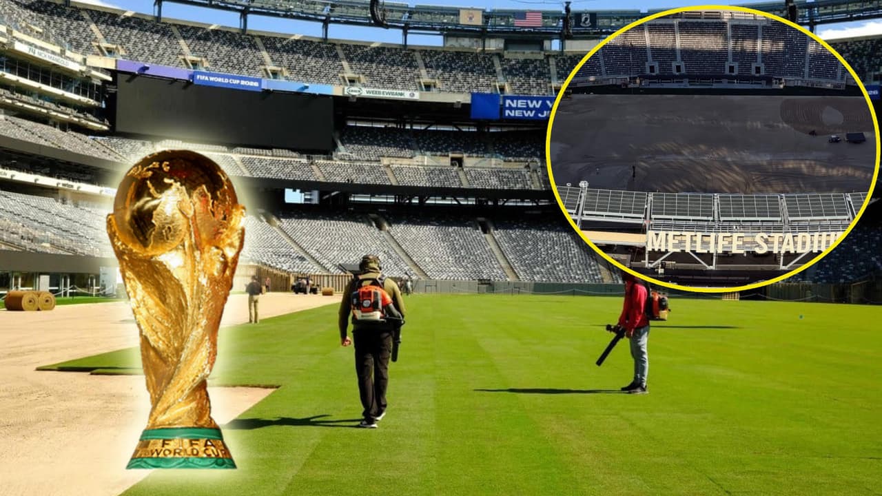 MetLife Stadium cambia su césped artificial rumbo al Mundial 2026