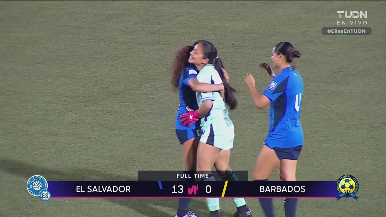 Resumen | El Salvador golea a Barbados en W Concacaf Champions Cup