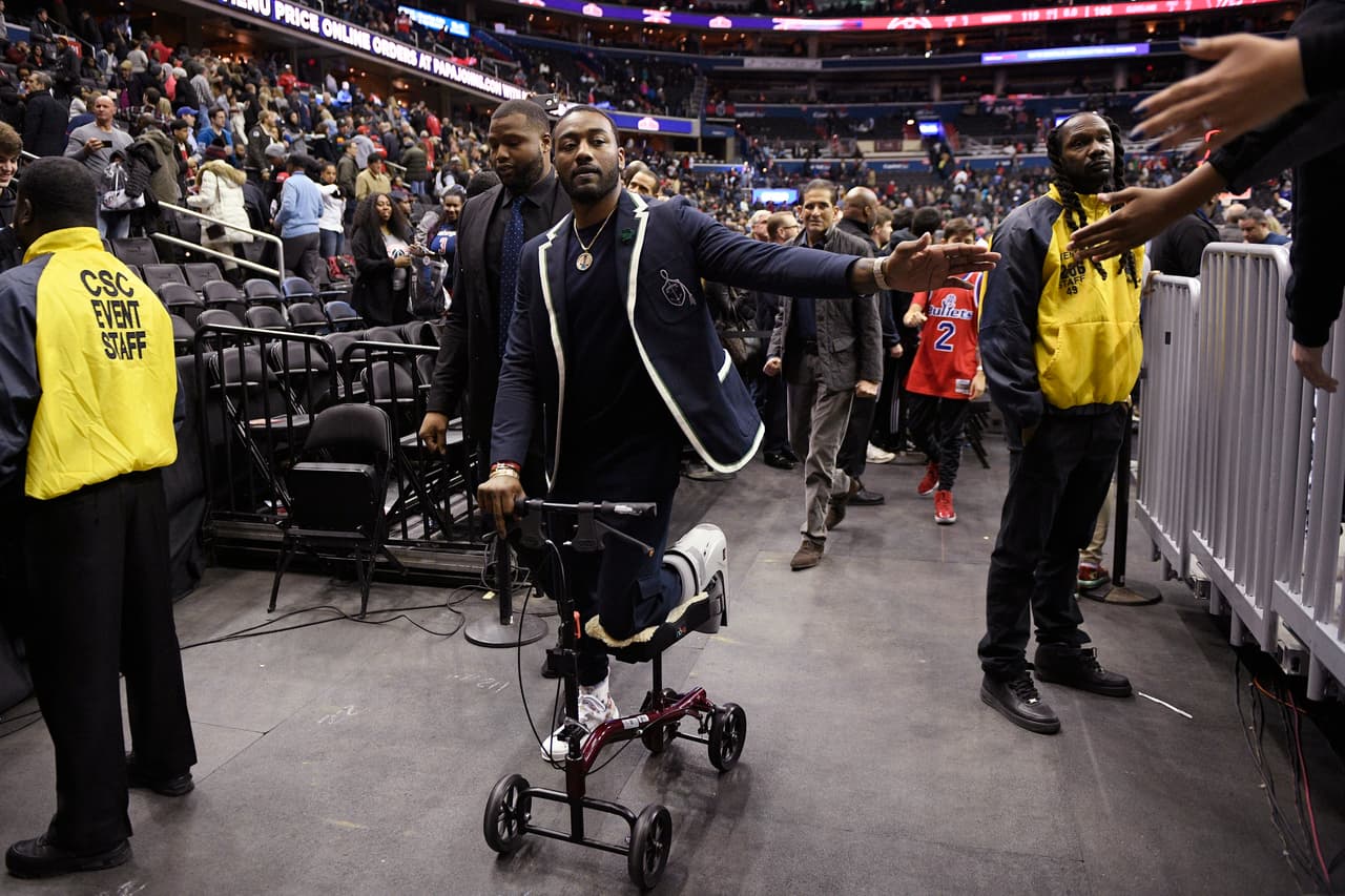 John Wall (Washington Wizards): después de sufrir una lesión en el talón de aquiles y someterse a cirugía, el jugador de los Wizards recayó tras resbalarse en su casa y ahora estará por lo menos ocho meses más de baja.