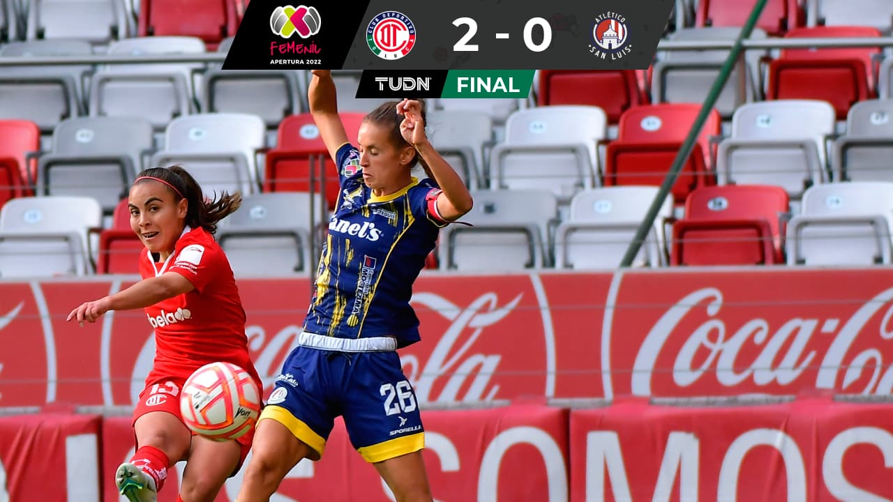Toluca supera 2-0 al Atlético San Luis con un golazo de Liliana Rodríguez