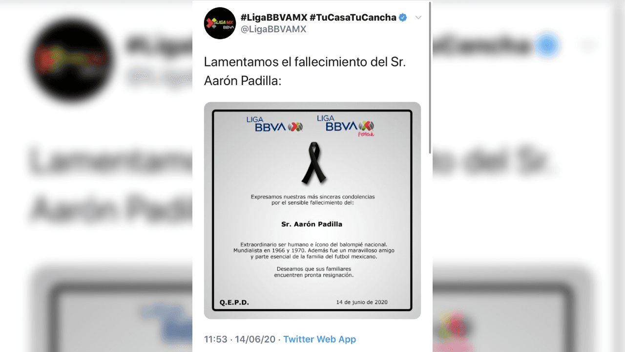 Así se despidieron de Aarón Padilla su hijo, excompañeros y los clubes de un referente en el futbol mexicano. Que en paz descanse.