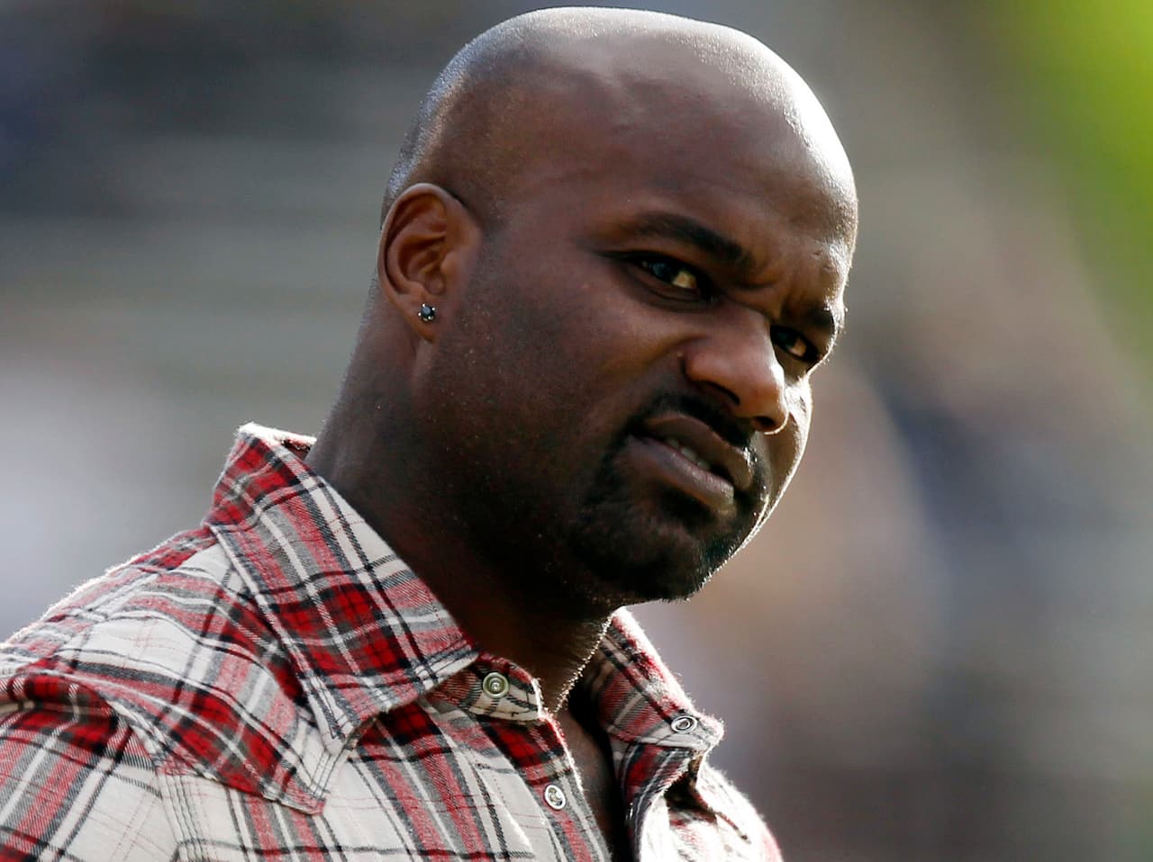 FILE - In this Nov. 7, 2012, file photo, former Colorado running back and Heisman Trophy winner Rashaan Salaam watches from the sidelines during the third quarter of an NCAA college football game between Colorado and Washinnton, in Boulder, Colo. Authorities say 1994 Heisman winner Rashaan Salaam has been found dead in a park in Boulder. The Boulder County coroner’s office said Tuesday, Dec. 6, 2016, that it is still investigating the death of 42-year-old Salaam. (AP Photo/David Zalubowski, File)