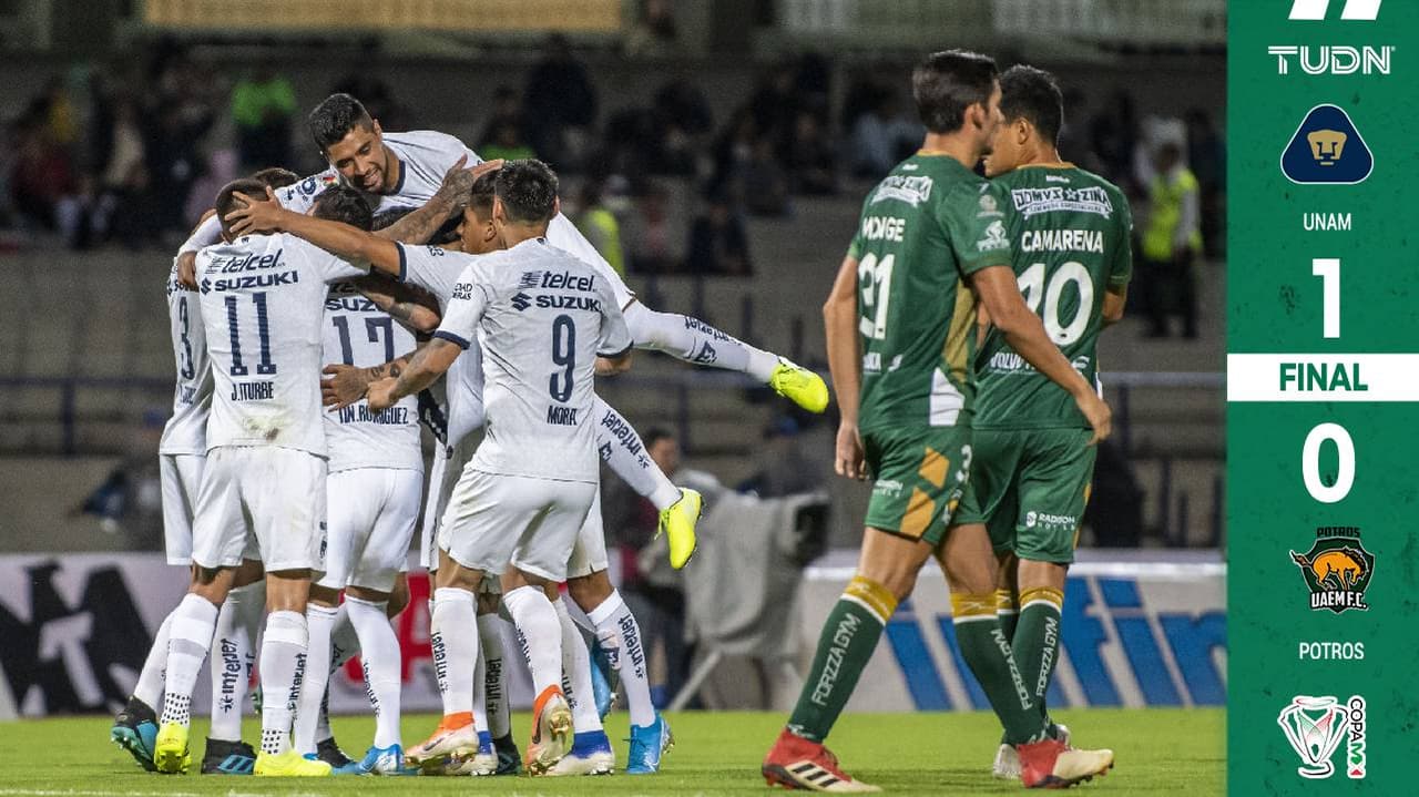 Pumas se llevó la victoria ante Potros con un golazo de Alan Mendoza