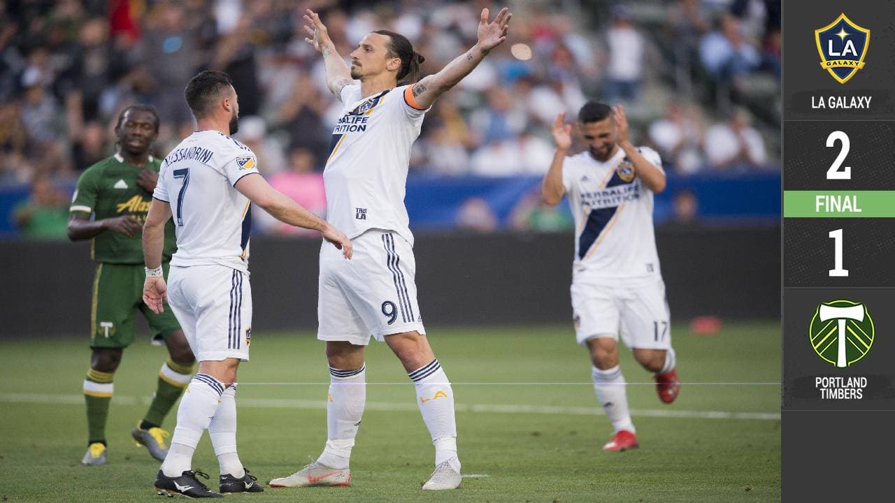A un año de su debut con Galaxy, Zlatan festejó dando catedra con golazo a lo ‘Panenka’