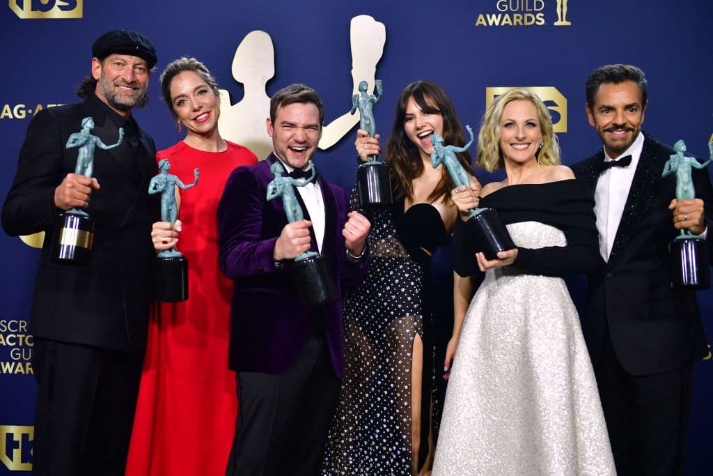 Las cuatro películas ganadoras del SAG compiten por un Oscar, al igual que “CODA”, una película sobre una familia sorda y su hija oyente que está nominada a mejor película.