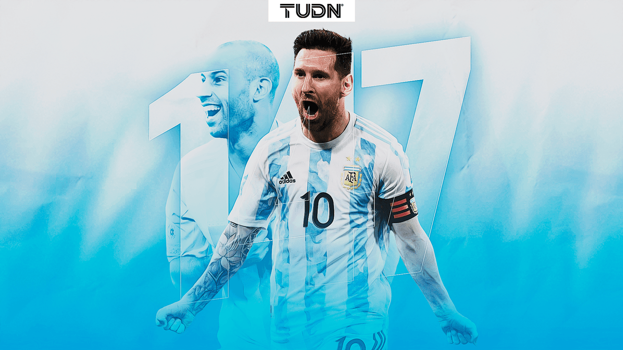 Messi iguala marca de apariciones de Mascherano con Argentina