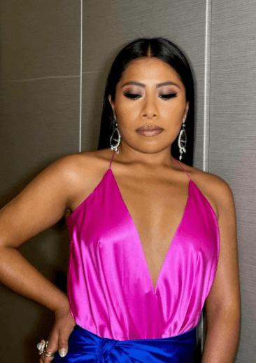 En esta antesala de los Oscar, Yalitza fue la primera en aparecer.